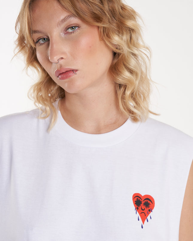 Musculosa Tears White