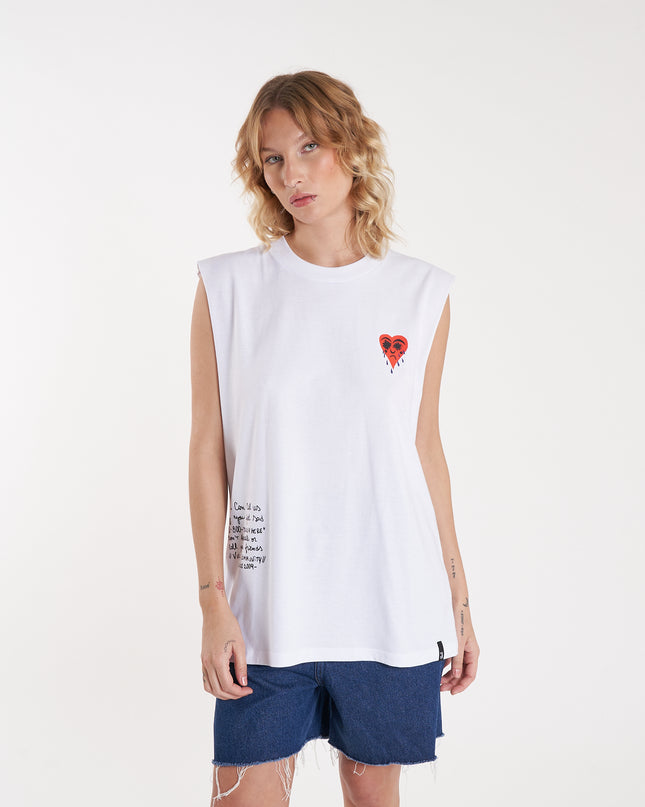 Musculosa Tears White