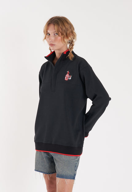 Buzo Vacation Half Zip Black