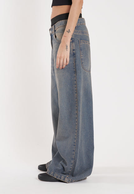 Jean Erza Wide Long Blue Sand