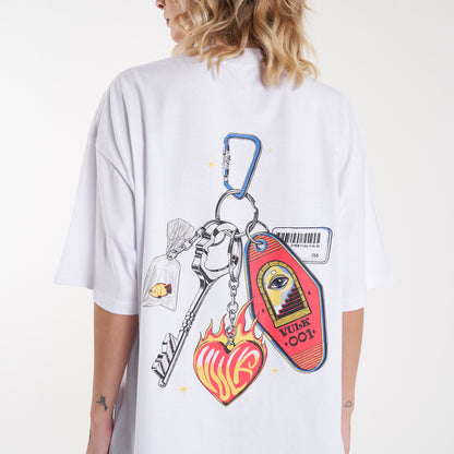 Remera Keychain White