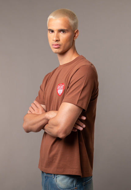 Remera Heart Brown