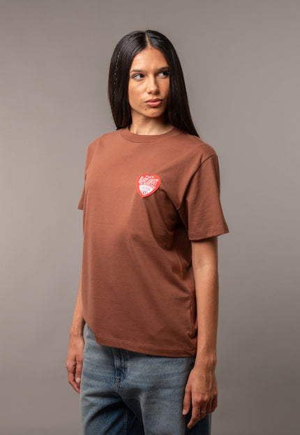 Remera Heart Brown