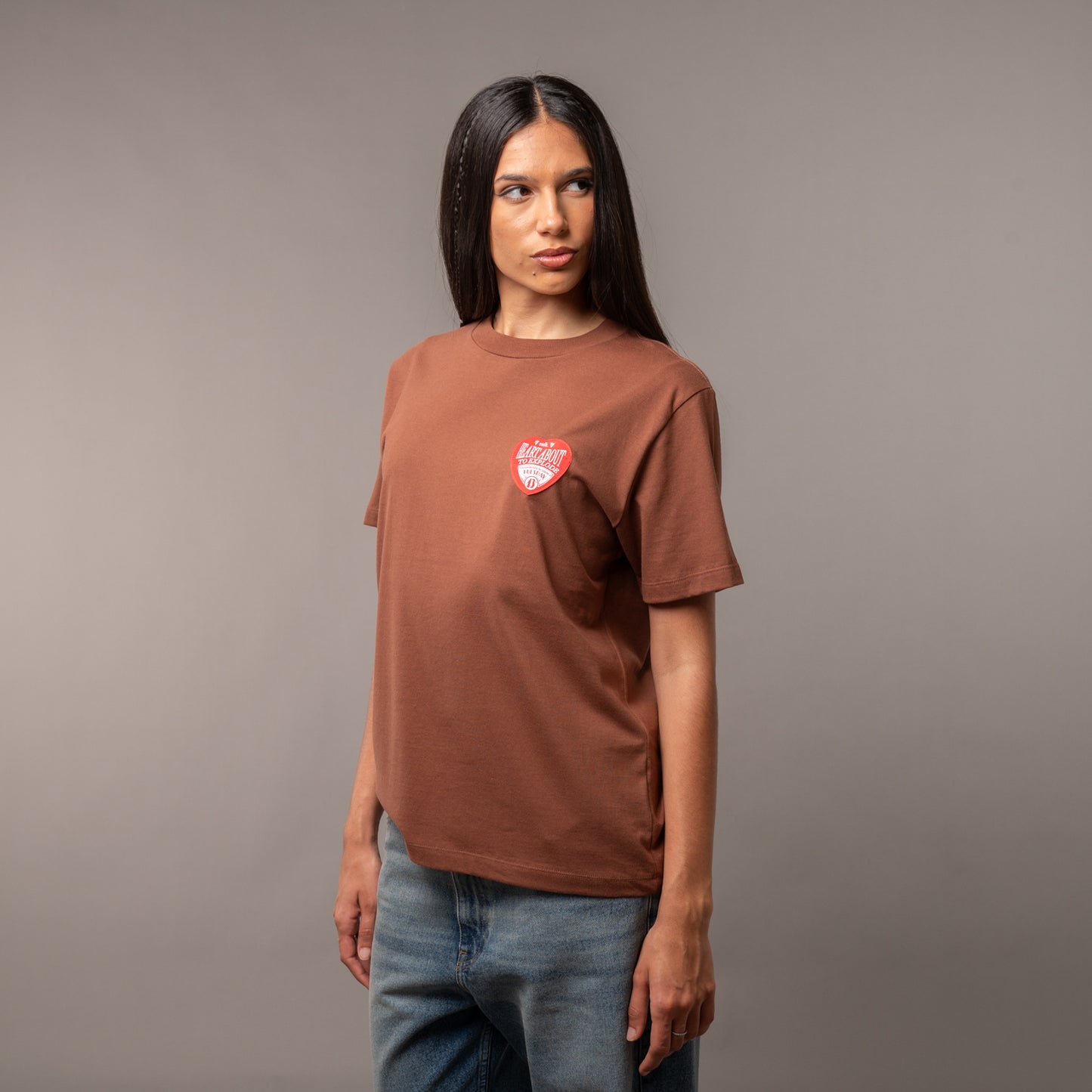 Remera Heart Brown