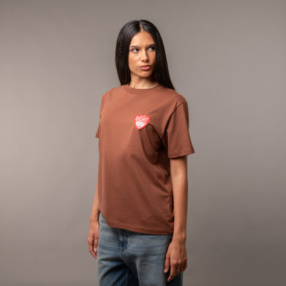 Remera Heart Brown