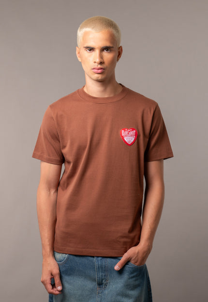 Remera Heart Brown