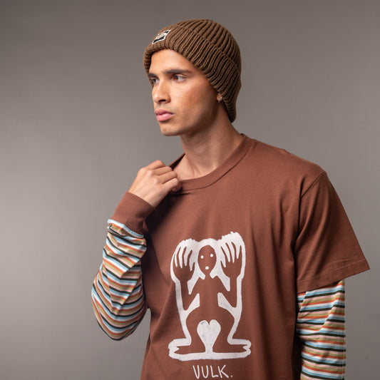 Remera Vulk Trapped Brown