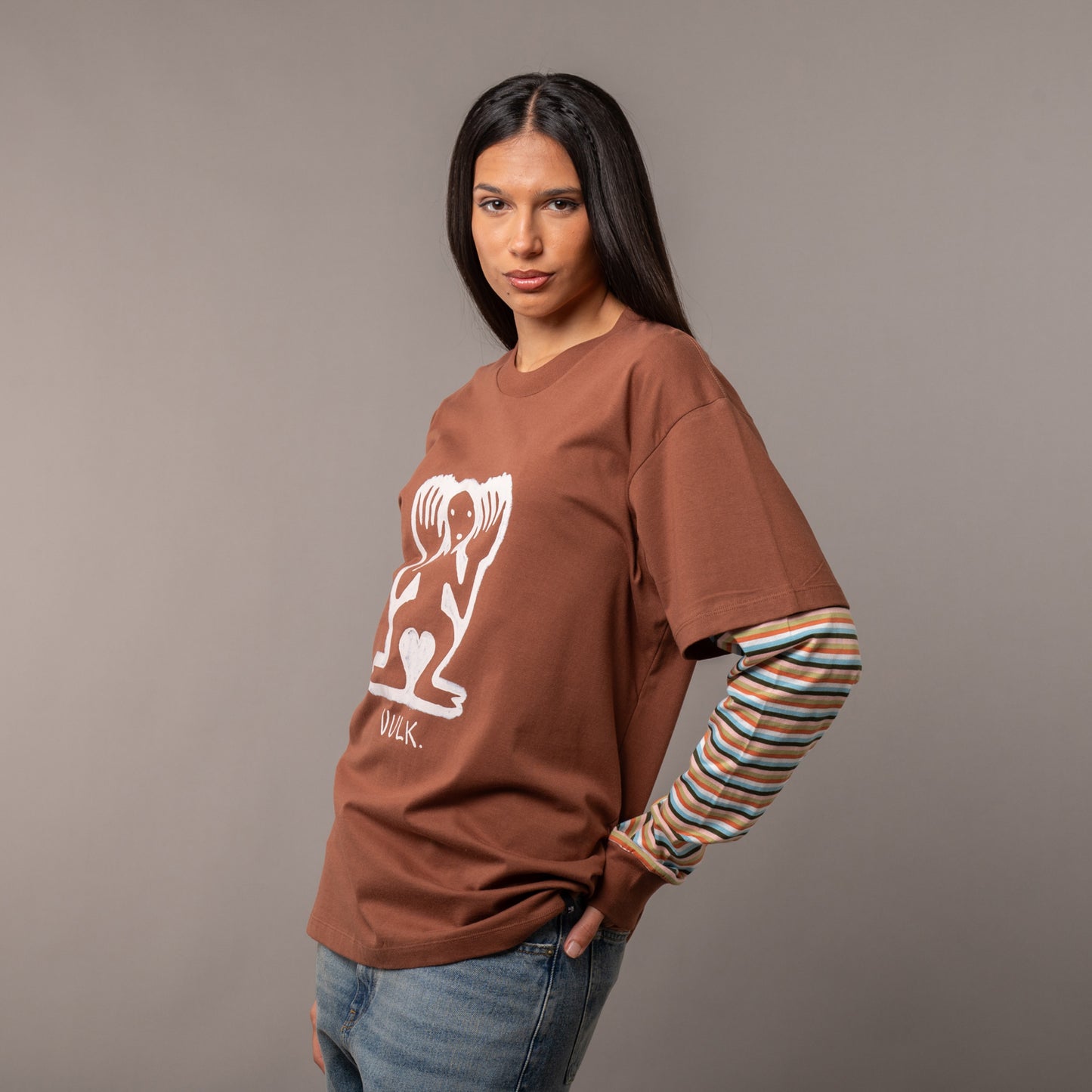 Remera Vulk Trapped Brown