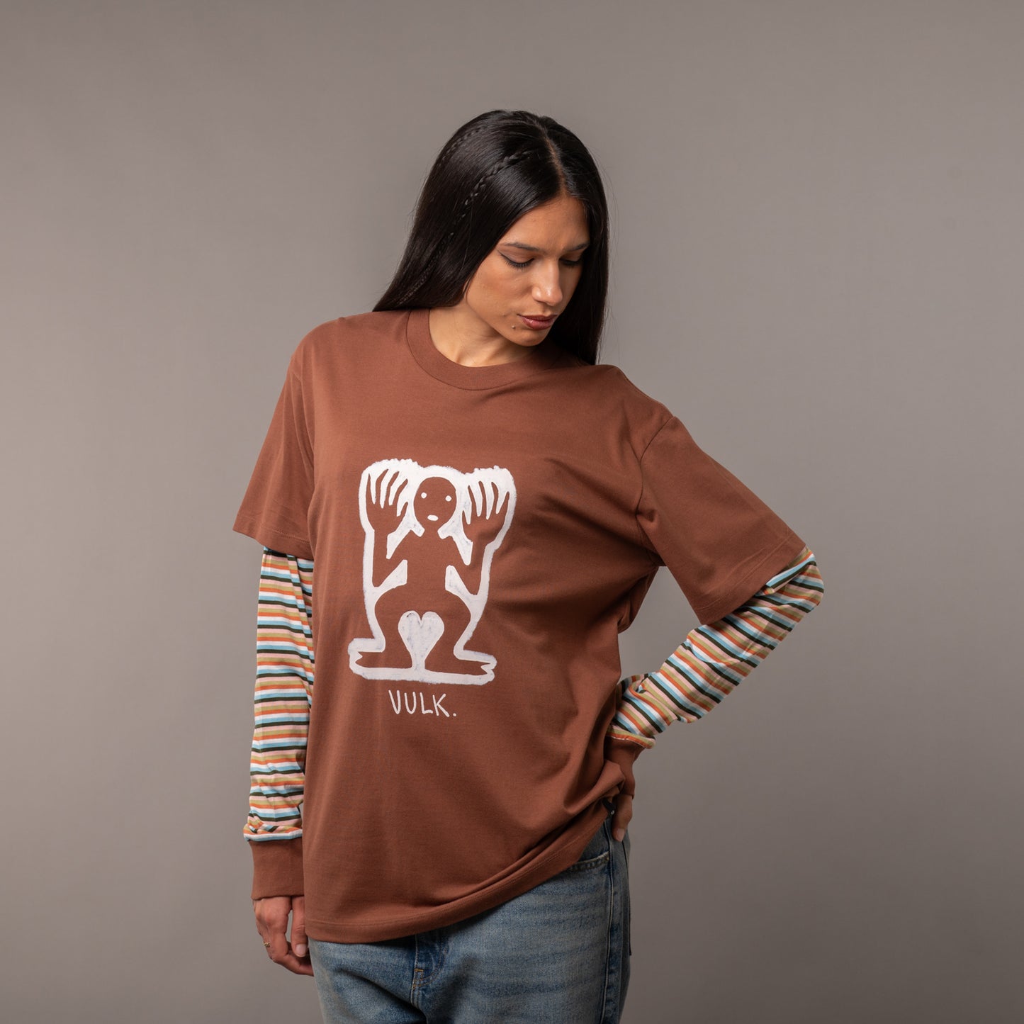 Remera Vulk Trapped Brown