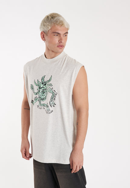Musculosa Trip Cream Grey