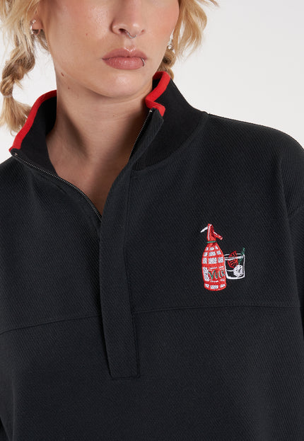 Buzo Vacation Half Zip Black