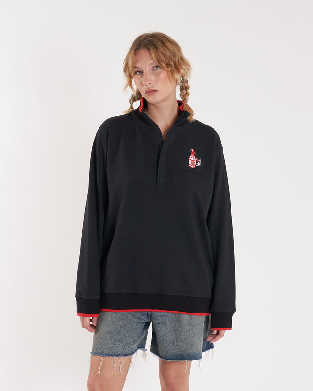 Buzo Vacation Half Zip Black