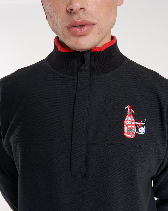 Buzo Vacation Half Zip Black