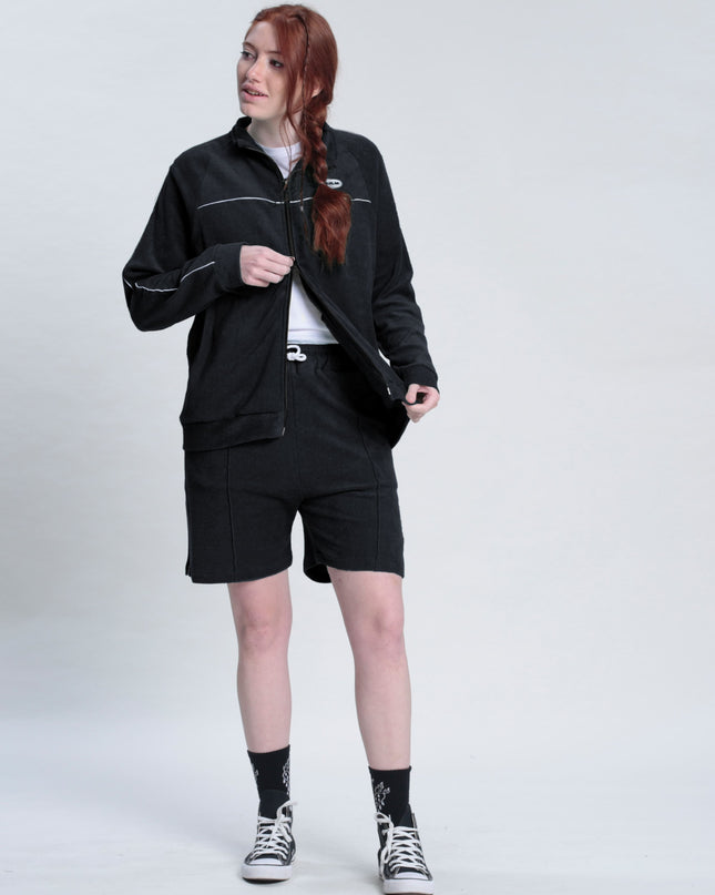 JIMI ZIP HOOD BLACK