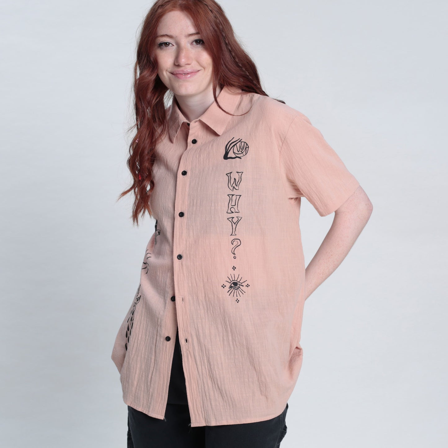 SHIRT SYMBOL PEACH PINK