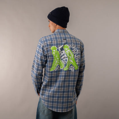 Camisa Ml Woods Blue