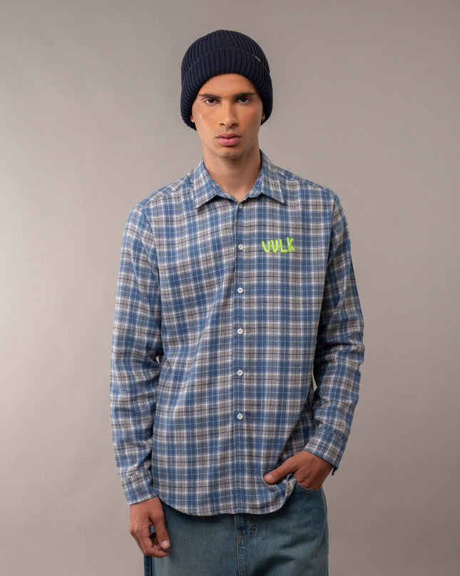 Camisa Ml Woods Blue
