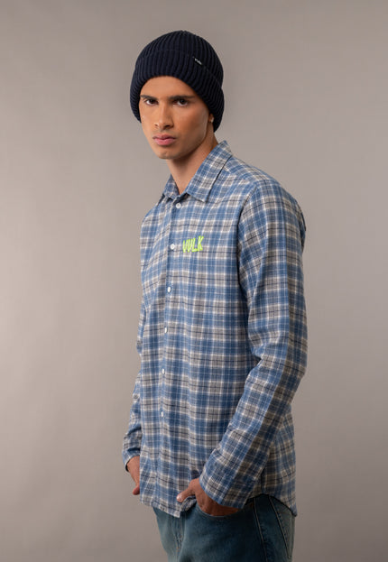 Camisa Ml Woods Blue