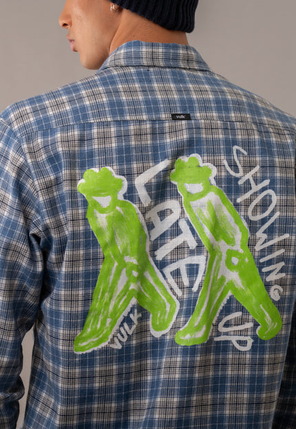 Camisa Ml Woods Blue