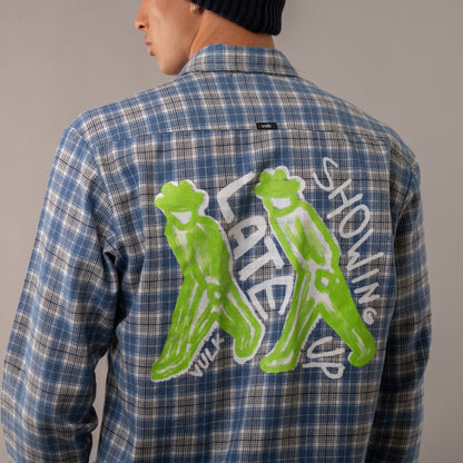 Camisa Ml Woods Blue