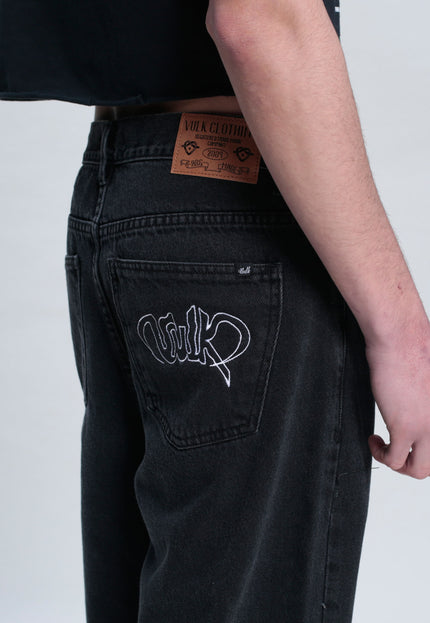 BAGGY TRASH JEAN BLACK