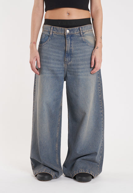 Jean Erza Wide Long Blue Sand