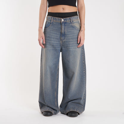 Jean Erza Wide Long Blue Sand