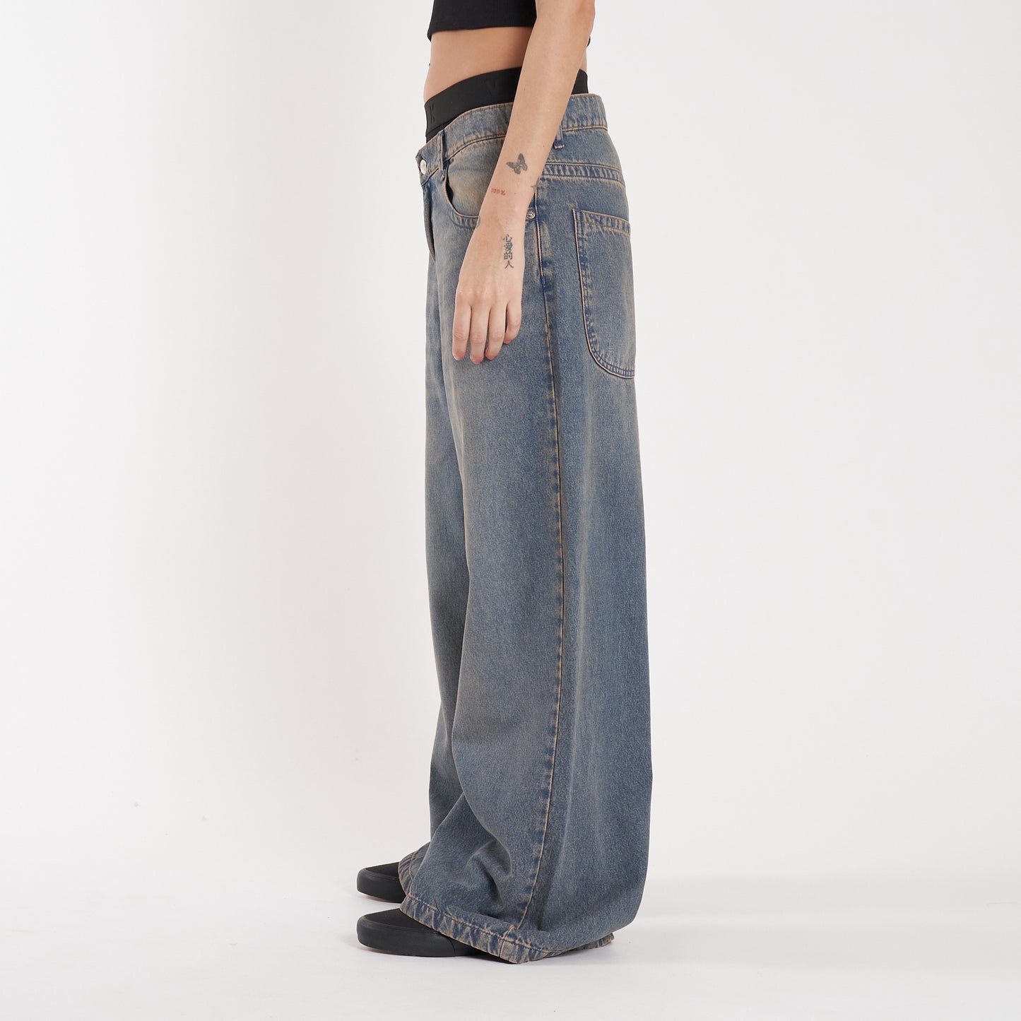 Jean Erza Wide Long Blue Sand