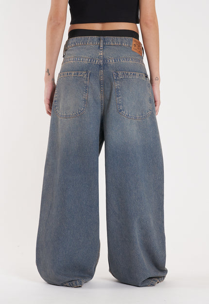 Jean Erza Wide Long Blue Sand