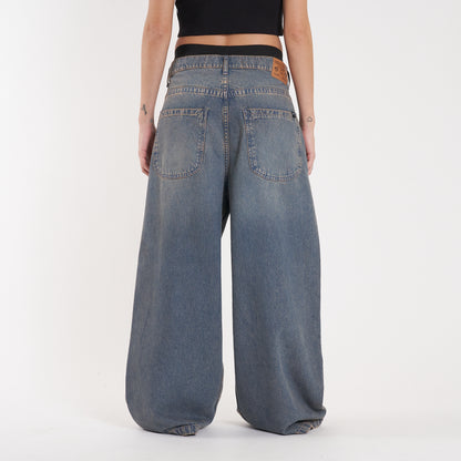 Jean Erza Wide Long Blue Sand