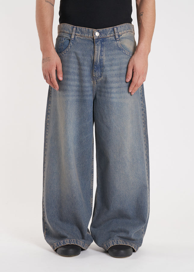 Jean Erza Wide Long Blue Sand