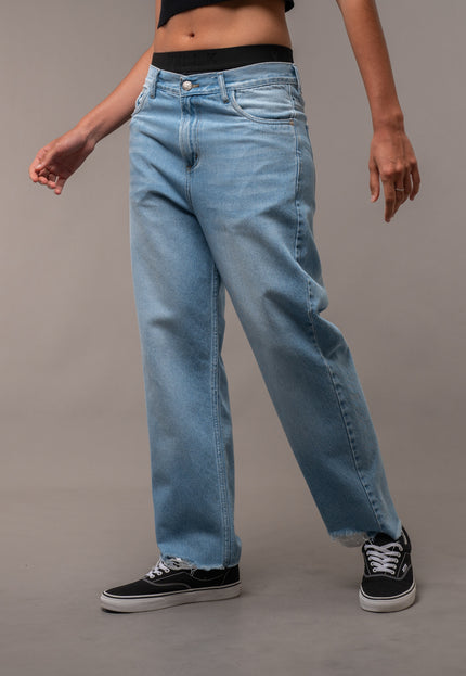 Jean Baggy Payne Light Blue