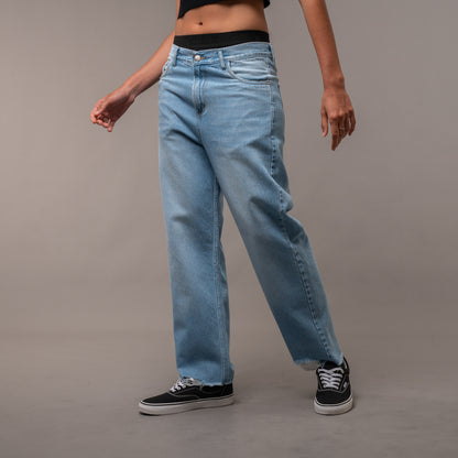 Jean Baggy Payne Light Blue