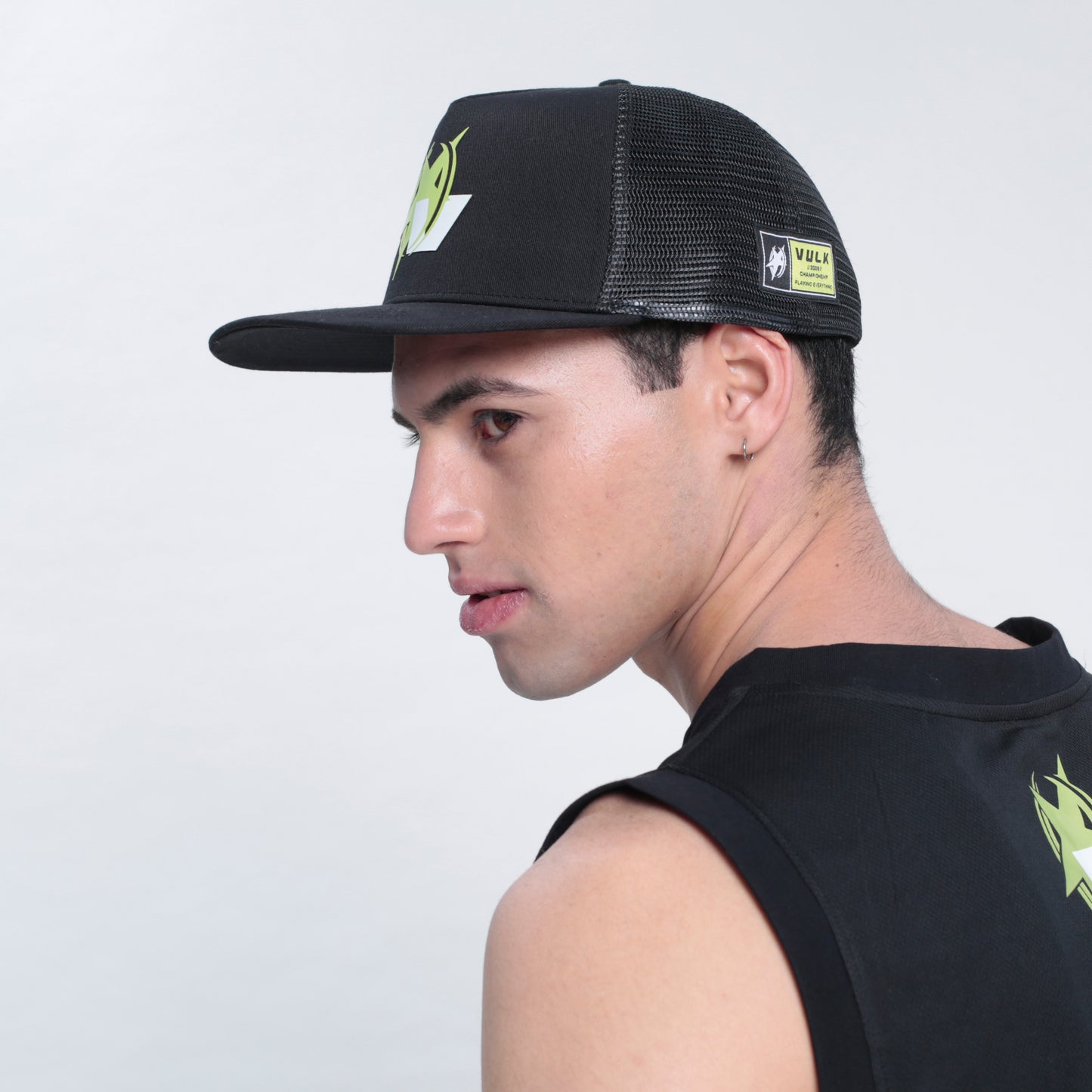 CAP TEAM FLAT TRUCKER BLACK