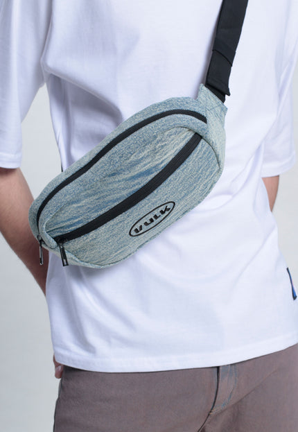 WORN WAIST BAG ACID BLUE