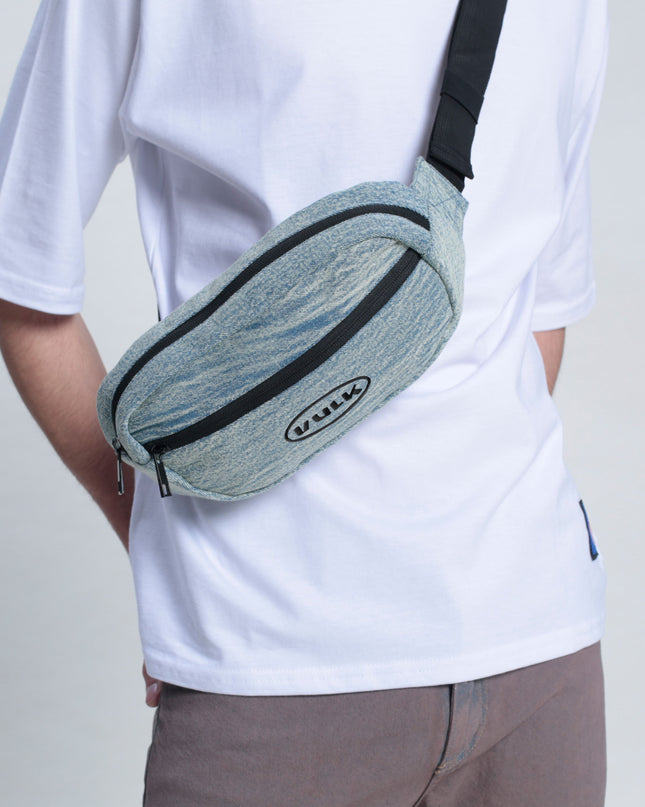 WORN WAIST BAG ACID BLUE