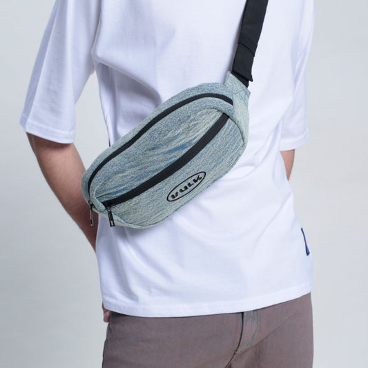 WORN WAIST BAG ACID BLUE