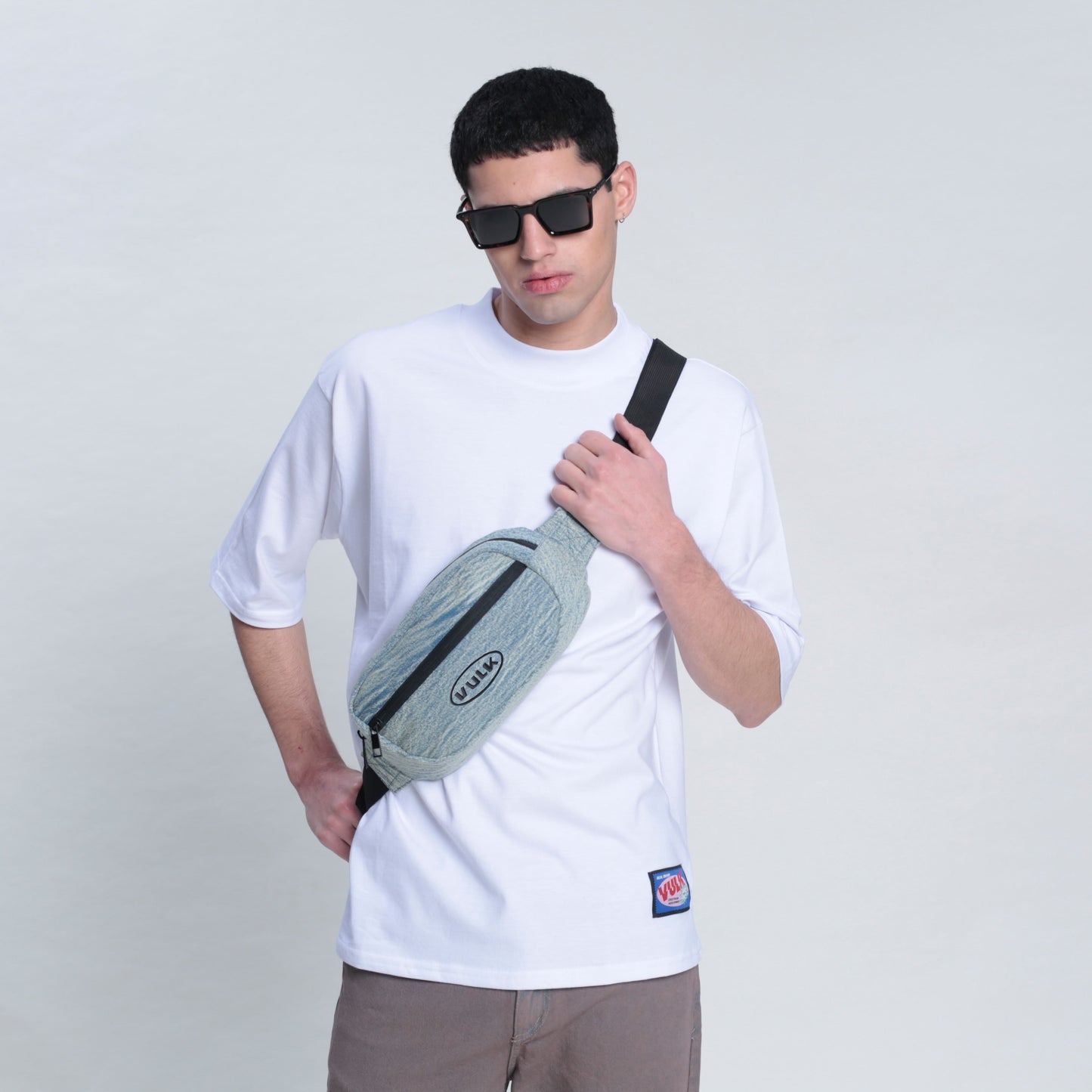 WORN WAIST BAG ACID BLUE