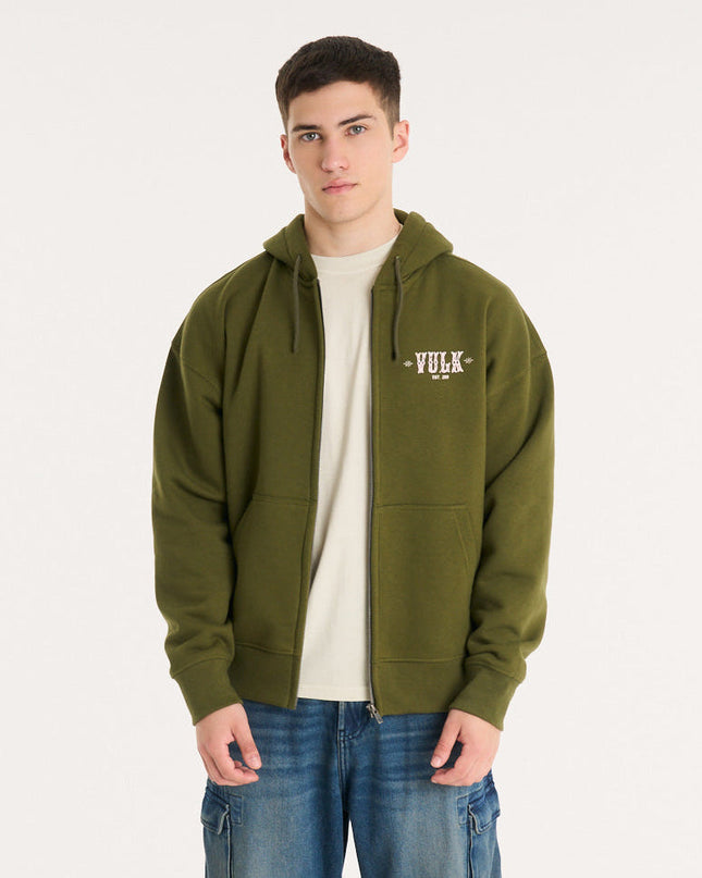 Campera Canguro Dallas Ziphood Green