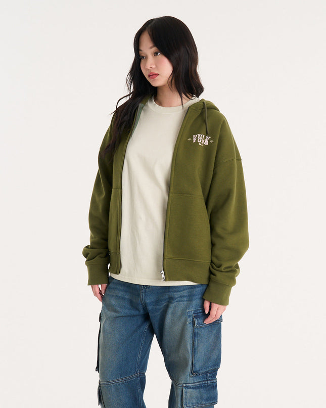 Campera Canguro Dallas Ziphood Green