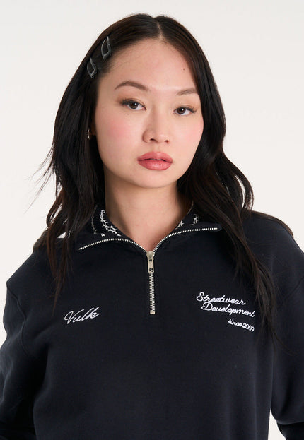 Buzo Felix Half Zip Black