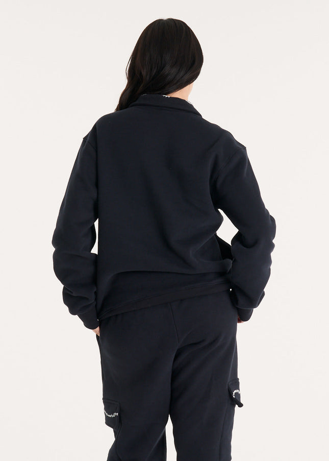 Buzo Felix Half Zip Black