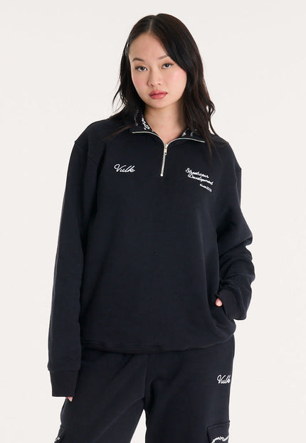 Buzo Felix Half Zip Black