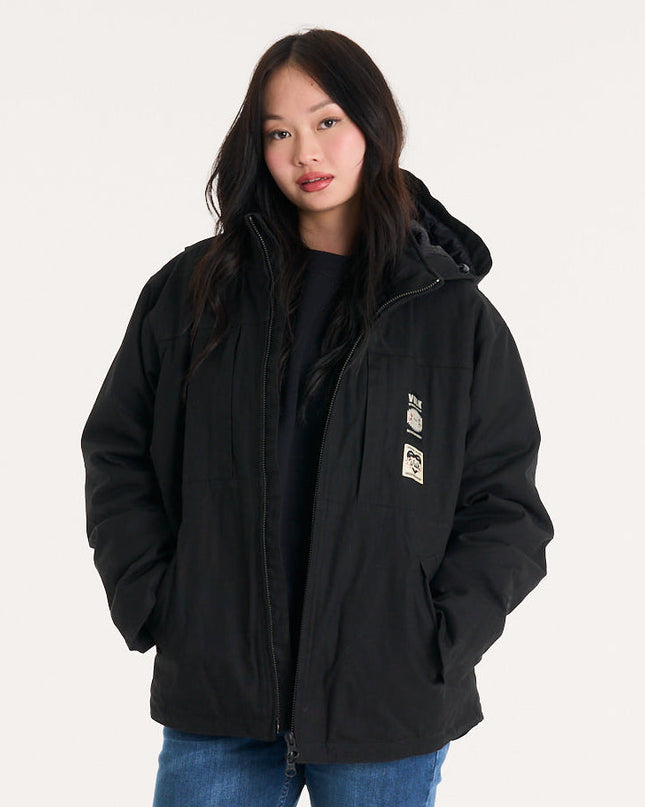 Campera Abrigo Garage Black
