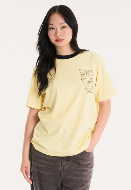 Remera Market Pastel Yellow