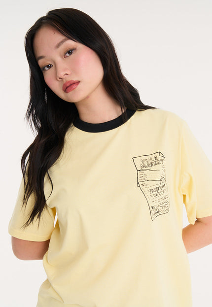 Remera Market Pastel Yellow