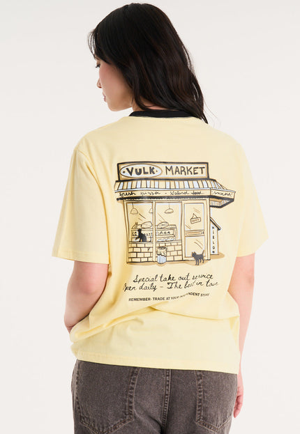 Remera Market Pastel Yellow