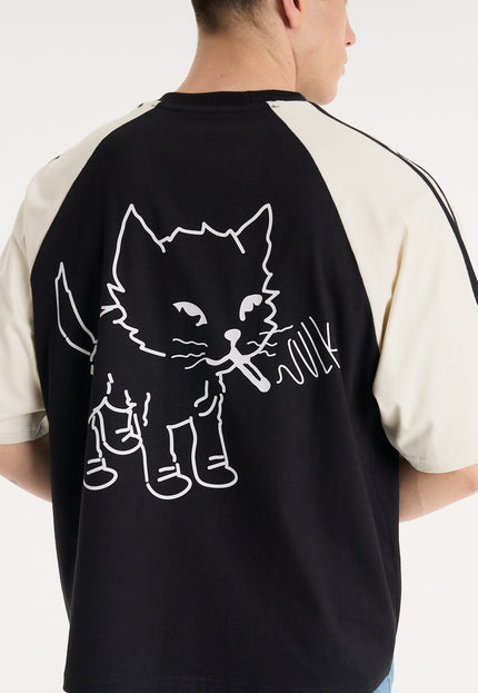 Remera Rebel Cat Black