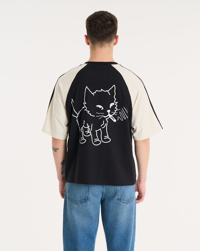 Remera Rebel Cat Black