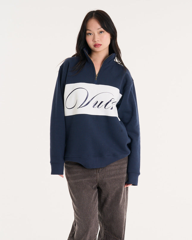 Buzo Richard Half Zip Blue